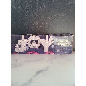 Ceramic Joy Candle Holders 3 Piece Set